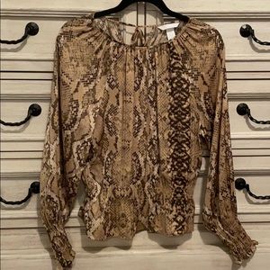 H&M Snake Skin Shirt
